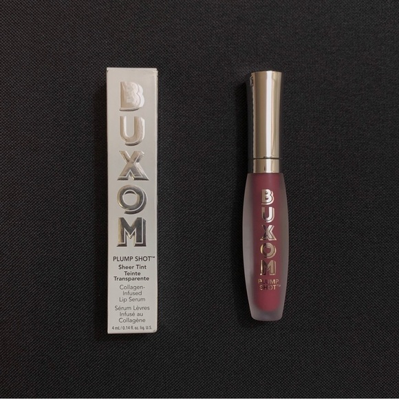 BUXOM Plum Power Plump Shot Collagen Peptide Lip Serum & Plumping Gloss - Picture 1 of 4